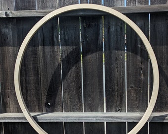 Anillo de donut de madera de 34" con orificio central de 32", círculos de madera de ABEDUL BÁLTICO, círculos de madera sin terminar, círculos redondos, madera circular - desconcertado