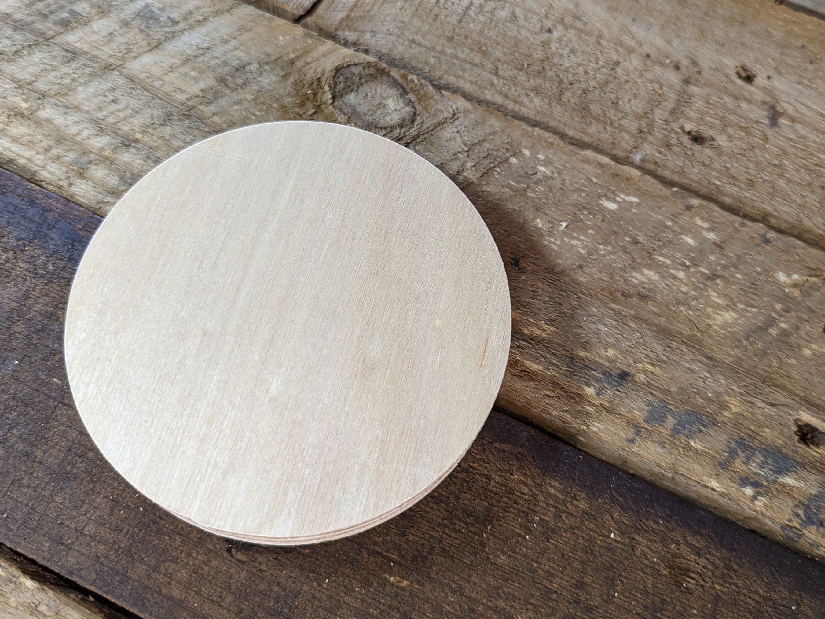 1.5 Inch Wood Circles, 1/4 Inch Thick Birch 1 1/2 Inch Diameter Birch Wood  Rounds, Craft Supplies, DIY Wooden Circles for Crafting