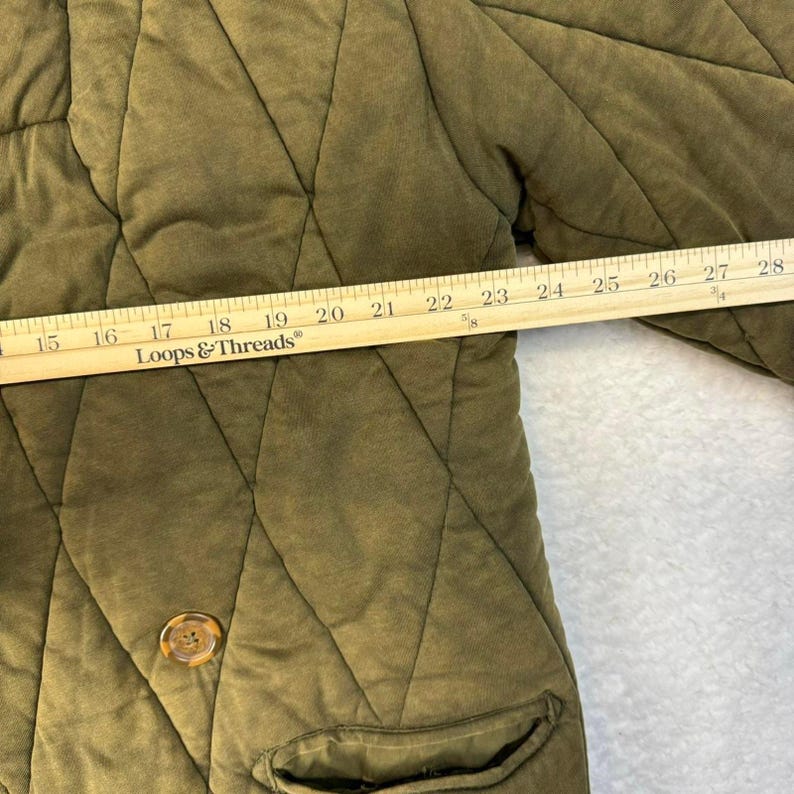 Chaqueta acolchada Free People color verde militar color tostado • Talla M imagen 6