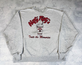Vintage 90s Nifty Fifty’s Diner Grey Crewneck Sweatshirt • Large