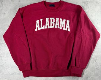 Vintage University Alabama College Sweatshirt Classic Collegiate Pullover Large