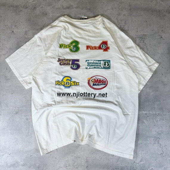 Vintage Y2K New Jersey Lottery T Shirt • Large