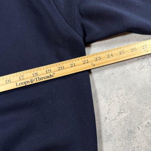 Vintage 90s Nike Hoodie Navy Blue Zip Up • Medium image 5