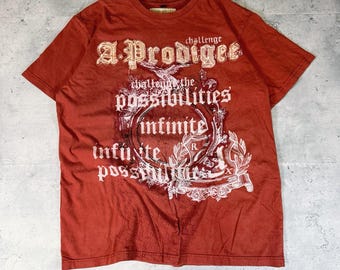 Y2K A Prodigee Orange T Shirt • XXL (runs small)