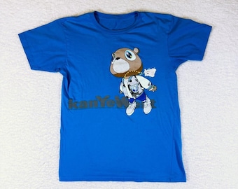 Vintage 2009 Kanye West x Takashi Murakami Blue T Shirt • Medium