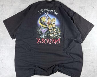 Vintage 90s Las Vegas Stratosphere Ride I Survived The X-Scream • XL