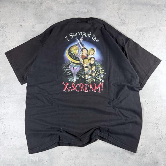 Vintage 90s Las Vegas Stratosphere Ride I Survived The X-Scream • XL