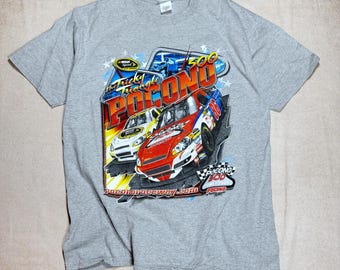 Vintage Chase Authentics Poconos Racing Shirt Pocono 500 The Tricky Triangle XL