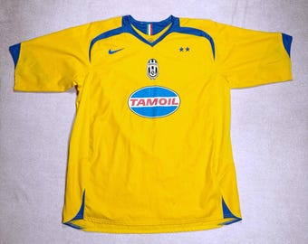 Vintage 2005 Juventus FC Nike Away Third Soccer Jersey Futbol Shirt Tamoil XL