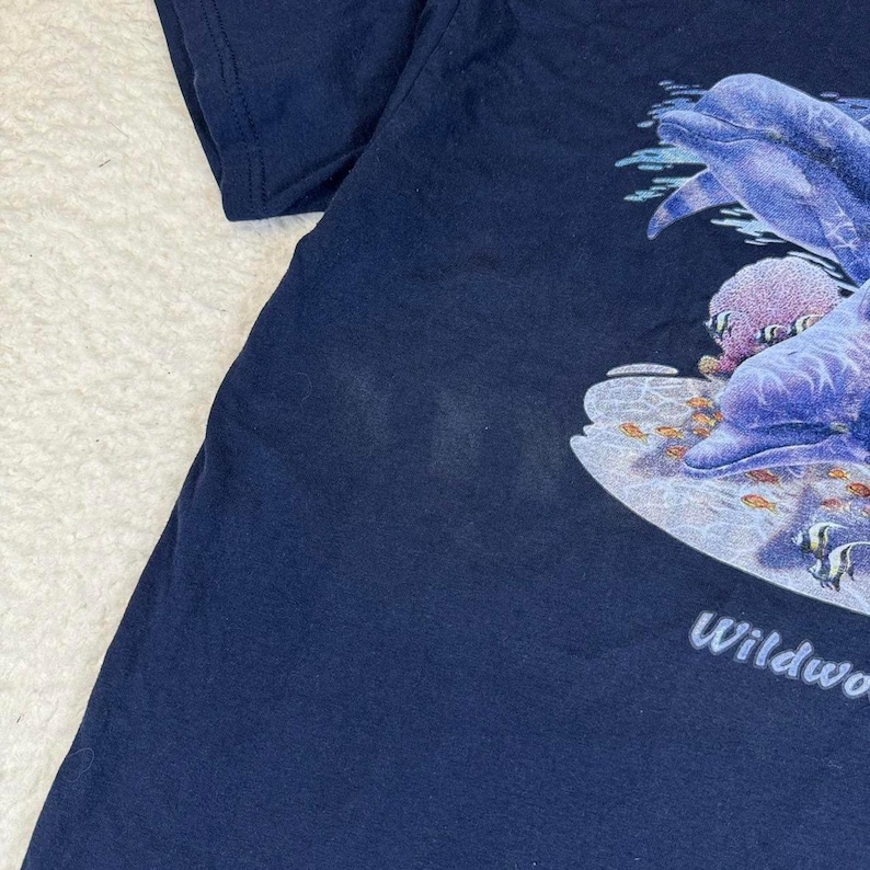 Vintage Wildwood NJ Dolphin Beach T Shirt • Large image 3