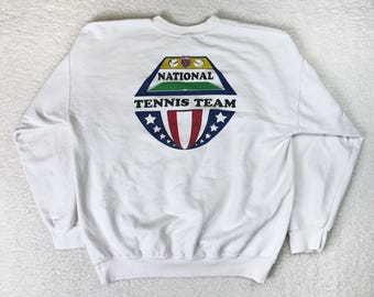 Vintage Y2K K Swiss National Tennis Team Sweatshirt • XL