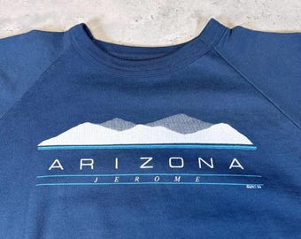 Vintage 1986 Jerome Arizona Blue Crewneck Sweatshirt • XL