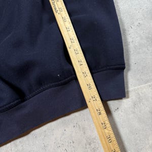 Vintage 90s Nike Hoodie Navy Blue Zip Up • Medium image 6
