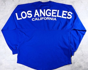 Los Angeles California Spirit Jersey Blue Long Sleeve • Small