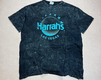 90s Harrah’s Star Logo Las Vegas Nevada T Shirt XL