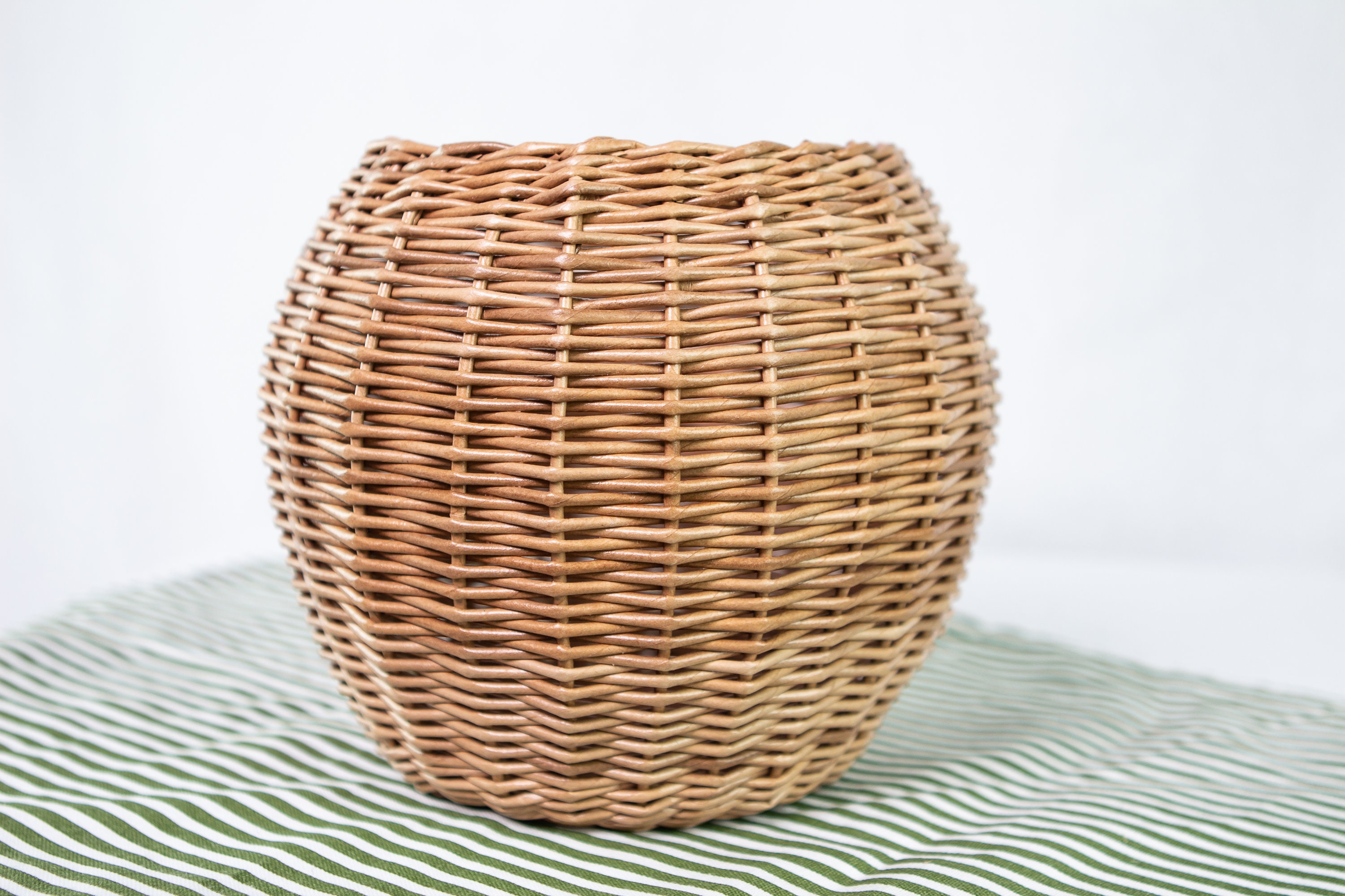 Wicker Rustic Flower Vase Flower Vase Farmhouse Home Decor Etsy