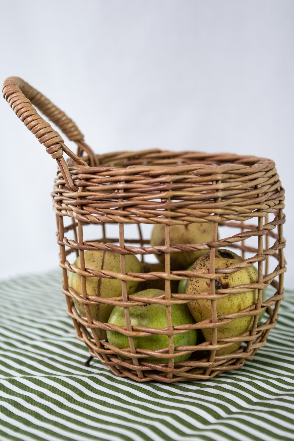 Hanging Basket For Storing Garlic and Onions Handwoven Etsy