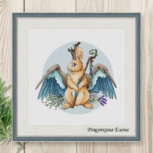 Wizard cross stitch pattern Fantasy cross stitch pattern PDF instant download Mage chart modern embroidery counted cross stitch