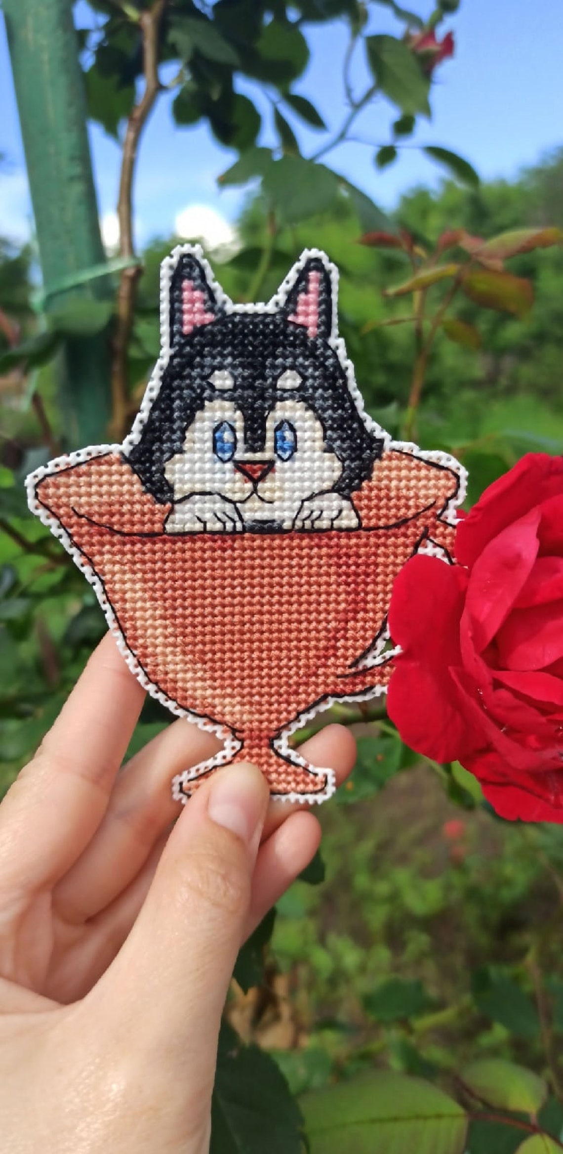 Cross stitch pattern Dog Puppy xstitch Cup set PDF instant