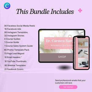 Meer dan 200 marketingsjablonen|Gezichtsloze Instagram-rollen|Cursusgids|Productpromopakket|E-mailheader|Youtube-miniaturen|DFY Canva-sjabloon, enz.