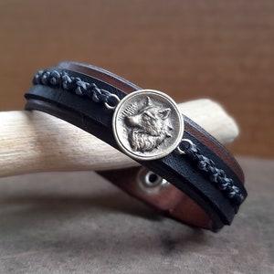 White Wolf Bracelet, White Fang, Great Nordic Wolf, Gray Wolf, Spirit Animal Power/Totem Animal, Spiritual Bracelet, Fighter Bracelet