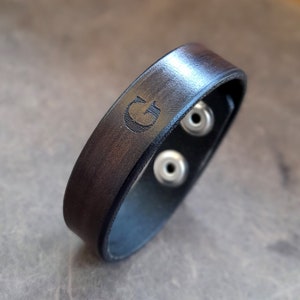 Custom Leather Bracelet, Personalized Cuff Bracelet, Wrap Bracelet for Men/Women, Adjustable Bracelet, Full Grain Leather Unisex Bracelet
