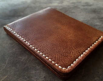 Regalo del día del padre, billetera plegable de cuero personalizada, billetera personalizada, regalo para novio, billetera clásica para hombre, idea de cumpleaños para papá