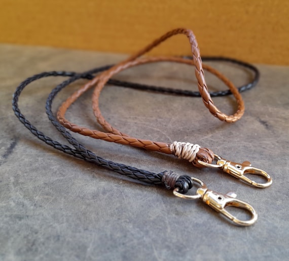 Braided leather keychain outlet