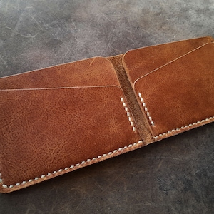 Classic Bifold Wallet Mens Leather Wallet Slim Bifold - Etsy