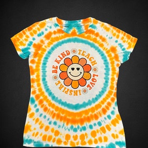 Short sleeve Tie Dye for TEACHERS, Ladies SMALL