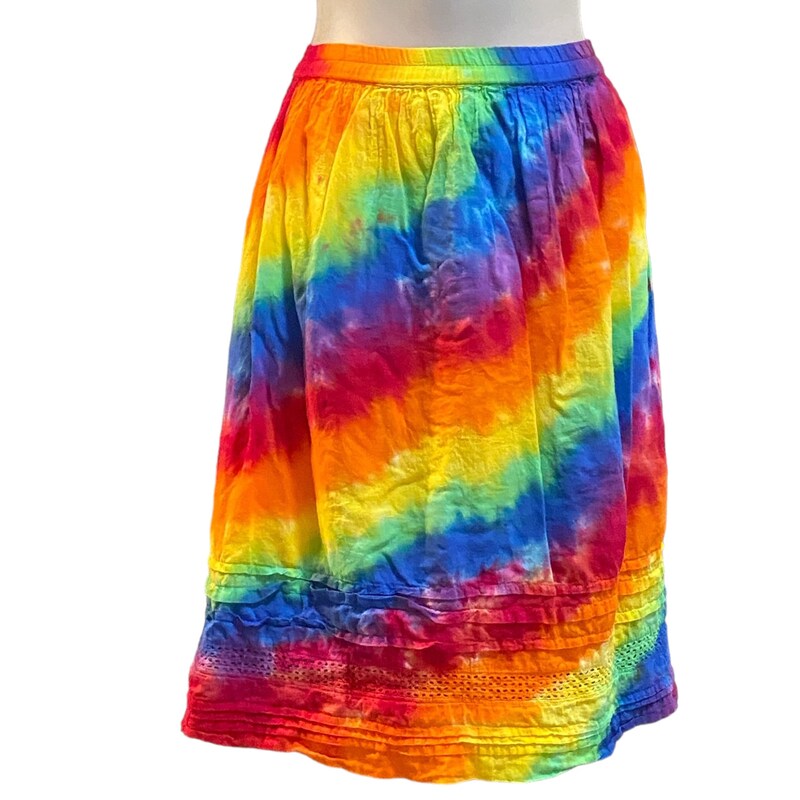 Black And Purple Tie Dye Women's Skirt