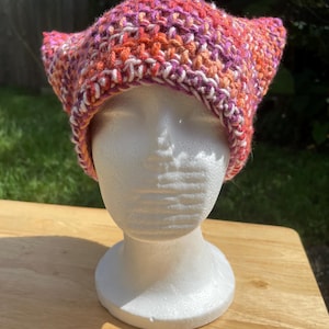 Pride Cat Ear Beanies | Nonbinary | Lesbian | Pansexual | Bisexual