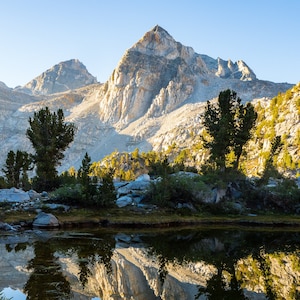 Kings Schlucht, Gebirgskette Nevada SunriseLandschaft Foto-Druck, Nationalpark Kunst