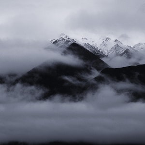 Palmer Alaska Fine Art Print, Alaska Mountains Photo Print, Moody Alaskan Landscape Print