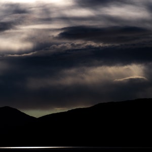Cordova, Alaska Moody Sunset Landscape Photo Print