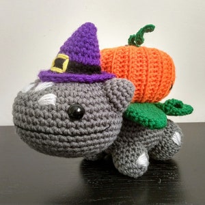 Halloween Bulbasaur Inspired Amigurumi Crochet