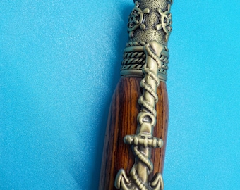 Nautical Ballpoint Pen in Cocobolo Wood