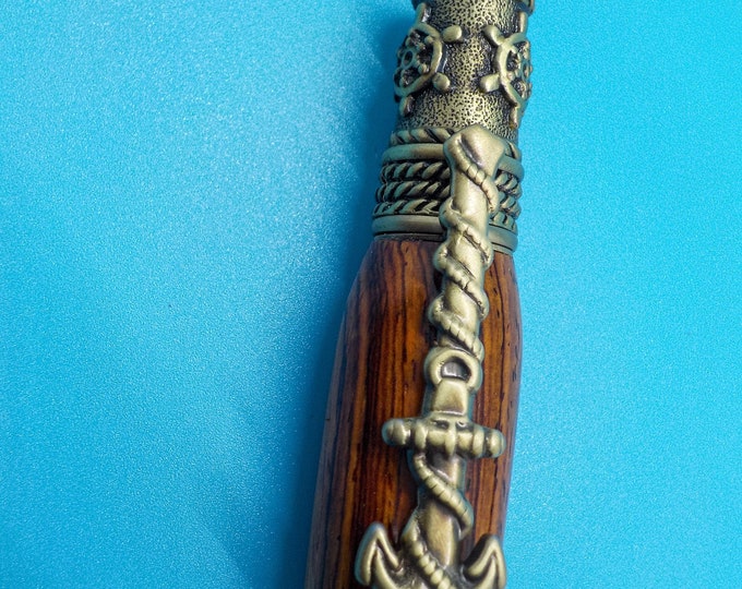 Nautical Ballpoint Pen in Cocobolo Wood