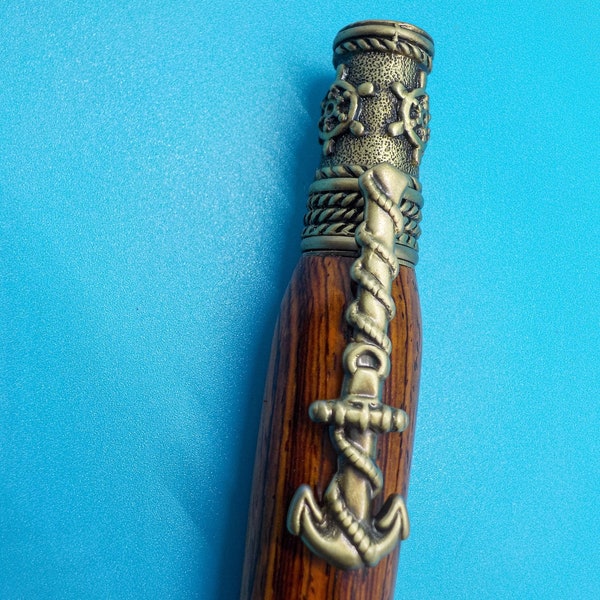 Nautical Ballpoint Pen in Cocobolo Wood