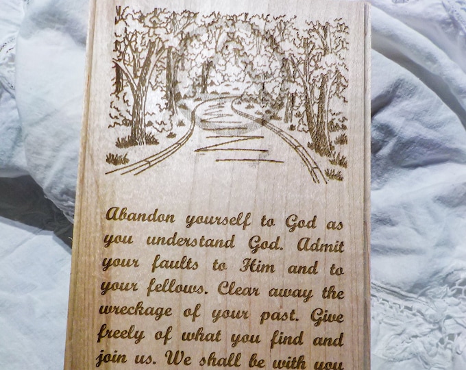 AA Plaque - Page 164 - Trudge the Road of Happy Destiny - Recovery Gift