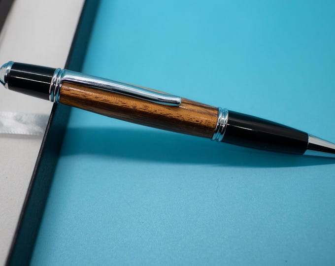 Tigerwood Pen Gatsby Style – Hand-Turned Elegant Luxury Writing Gift for Professionals & Collectors