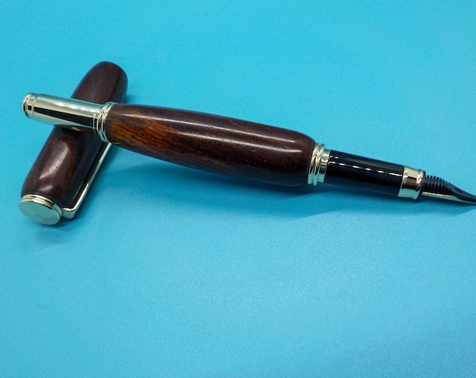Fountain Pen - Hand Turned in Cocobolo