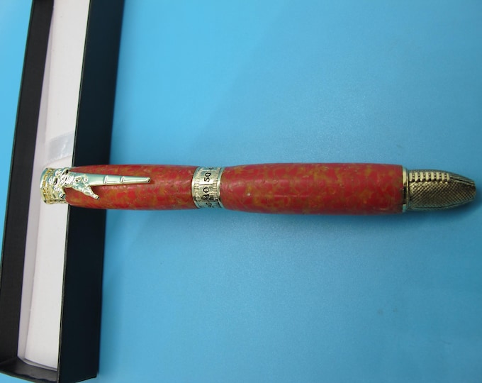 Kansas City Chiefs - Arrowhead Stadium Football Theme Pen Made From Authentic Arrowhead Seat - Unique Sports Gift & Collectible