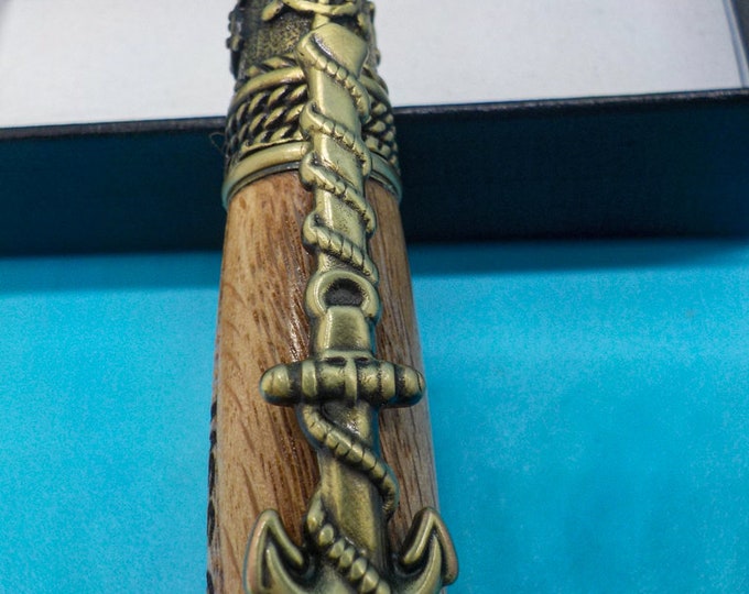 Pen USS Constitution Ballpoint Pen Made from Ship’s White Oak Wood - Unique Nautical Gift, Handmade Writing Instrument