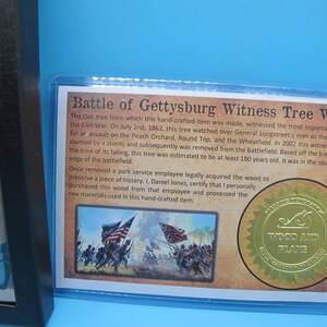 Civil War Pen Made from Authentic Gettysburg Witness Tree Wood - Handmade Historical Gift & Collectible Writing Instrument image 8