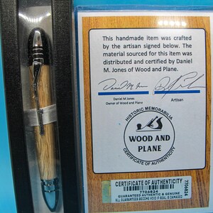Civil War Pen Made from Authentic Gettysburg Witness Tree Wood - Handmade Historical Gift & Collectible Writing Instrument image 7