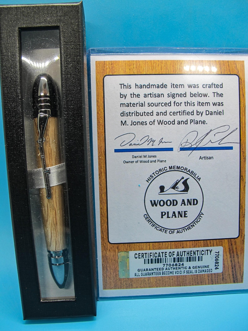 Civil War Pen Made from Authentic Gettysburg Witness Tree Wood - Handmade Historical Gift & Collectible Writing Instrument image 7