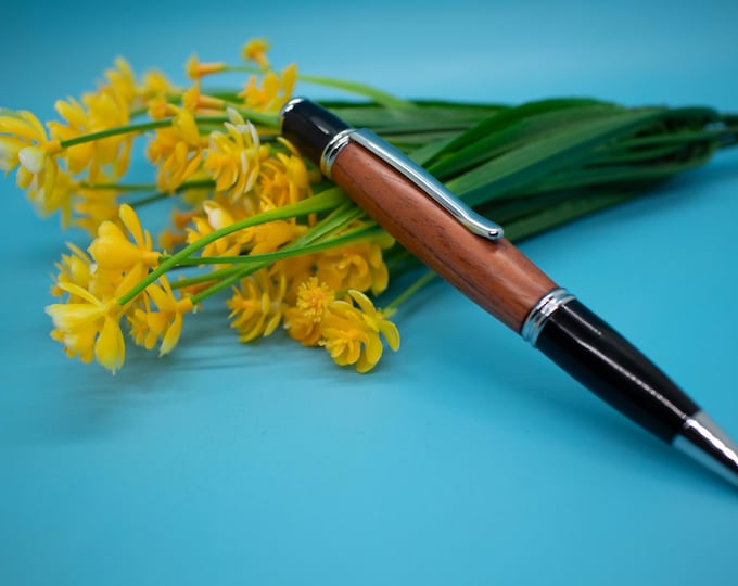 Bubinga Wood Pen Gatsby Style – Hand-Turned Elegant Luxury Writing Gift for Professionals & Collectors
