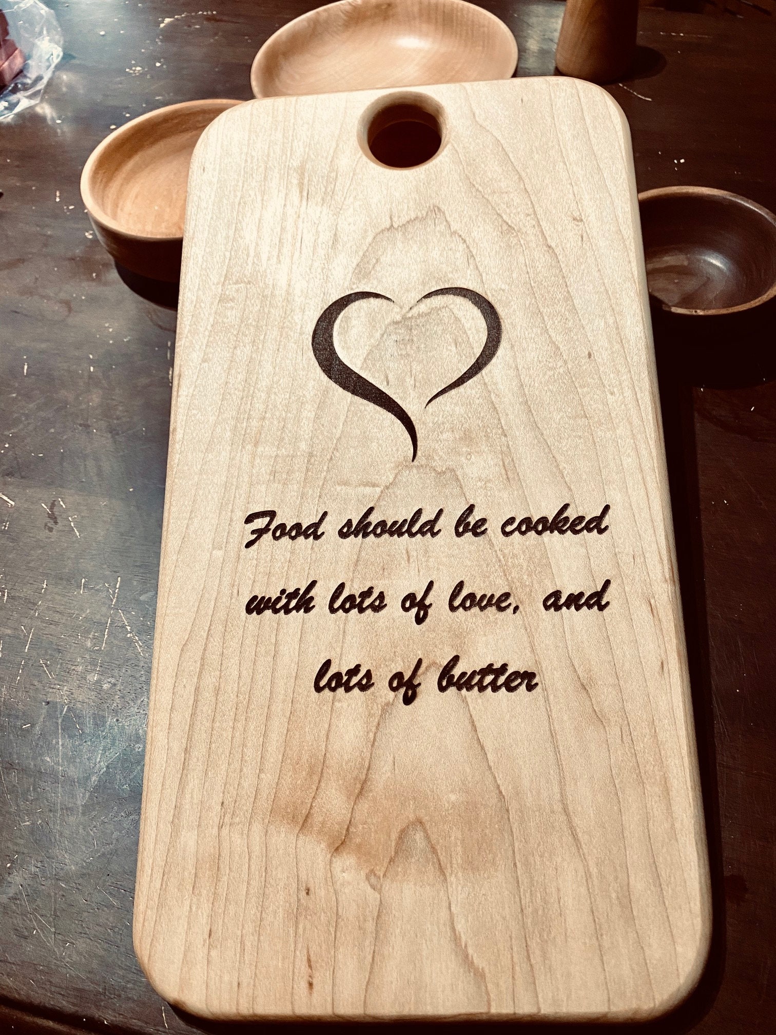 Mother's Day Cutting Board with Saying