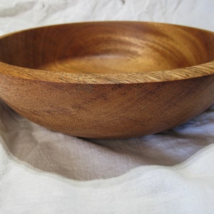 Large African Mahogany Bowl 11&quot; X 3&quot;